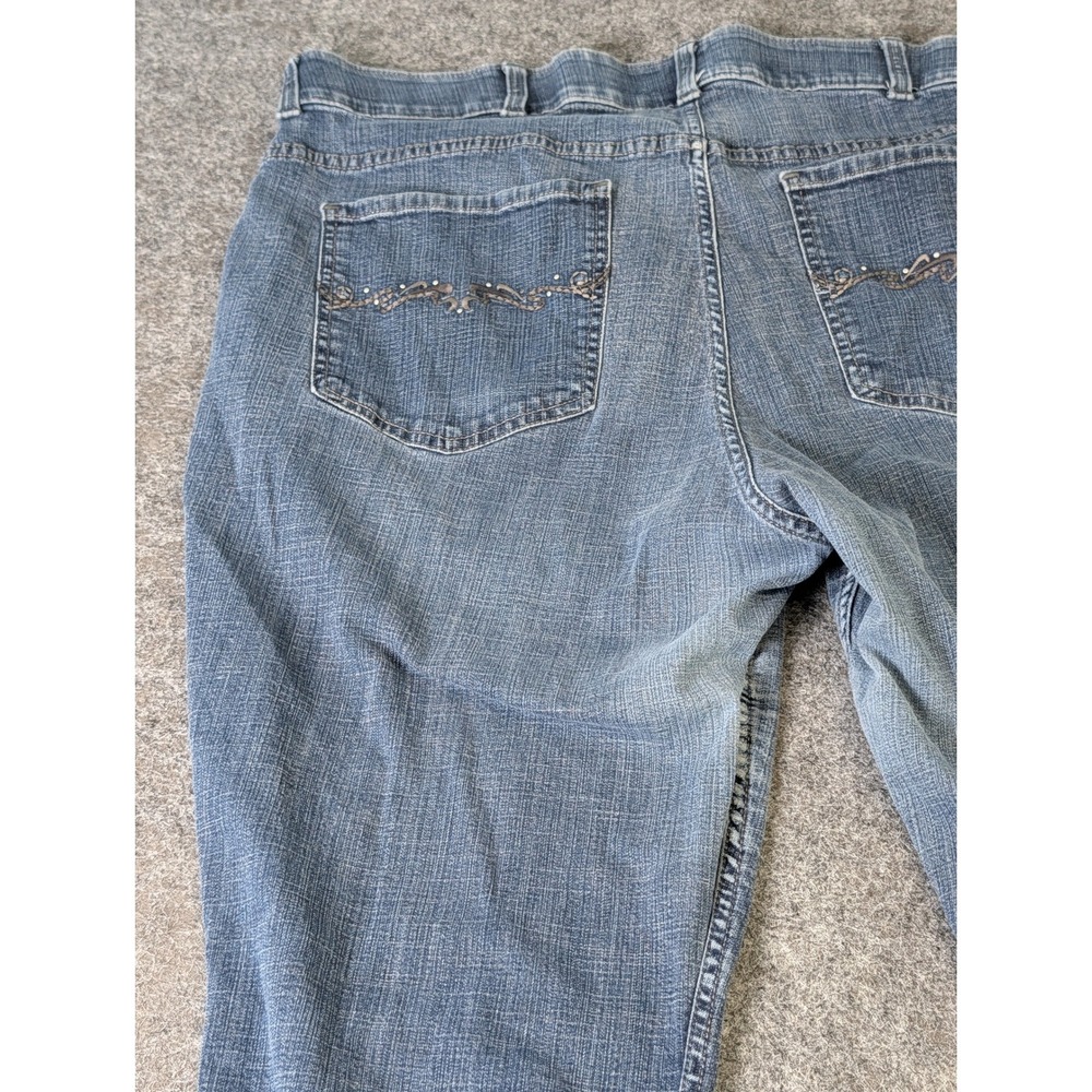 Riders by Lee Womens 24W M Midrise Bootcut Jeans Medium Wash Denim 157HBW3 - Picture 7 of 12